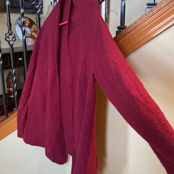 Eileen Fisher medium maroon cardigan - Picture 5 of 5